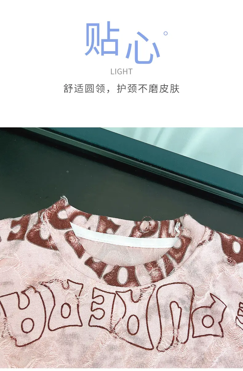 Children's T-Shirt Pink Graphic 2025 Casual Wear — feature 3