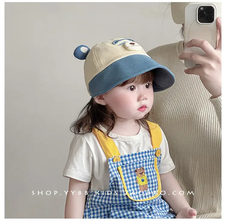 Cute Bear Ears Baseball Cap for Boys Girls Summer β feature 3