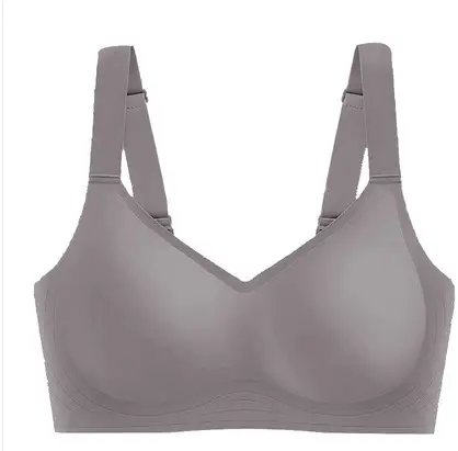 Foreign Trade Export Jelly Underwear Women's Soft and Comfortable Big Chest Shown Small Pull Upper Bracket Traceless Cross-border plus size Bra