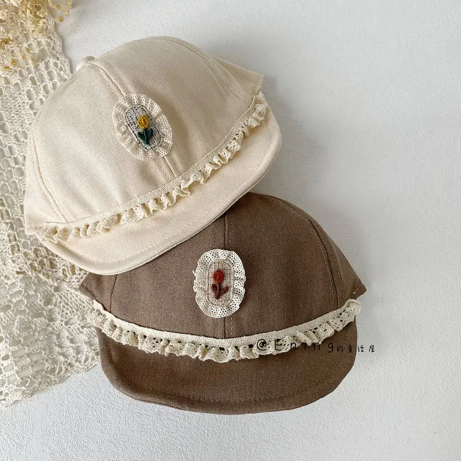 Retro Princess Duck Tongue Hat for Baby Girls Sun Cover Cap - Image 6