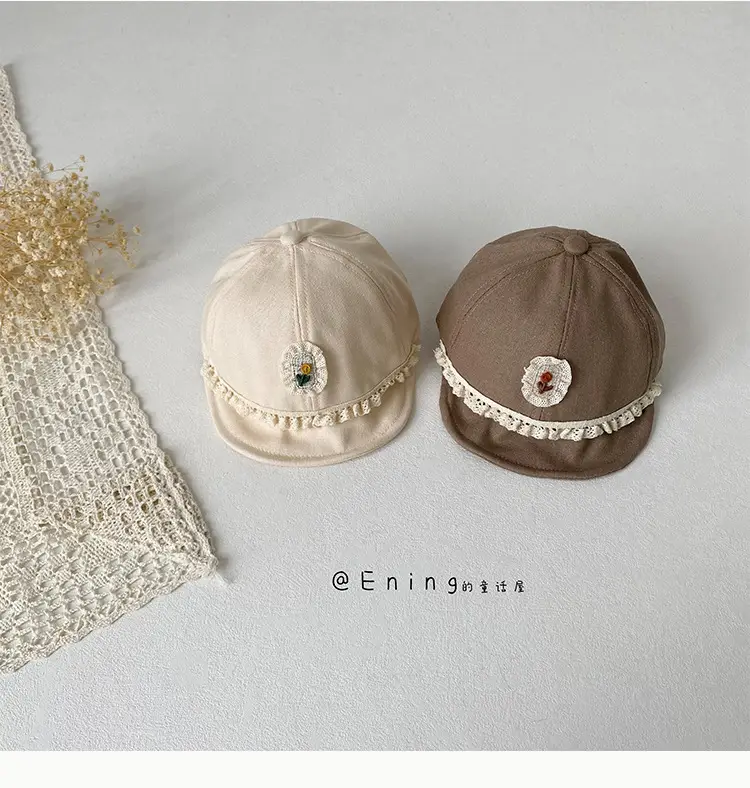 Retro Princess Duck Tongue Hat for Baby Girls Sun Cover Cap — feature 11