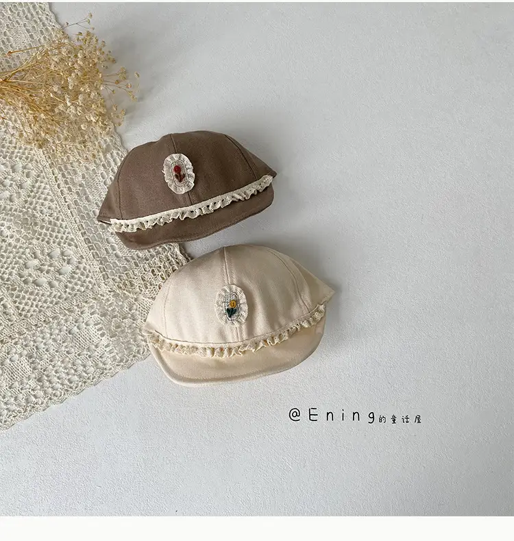 Retro Princess Duck Tongue Hat for Baby Girls Sun Cover Cap — feature 13