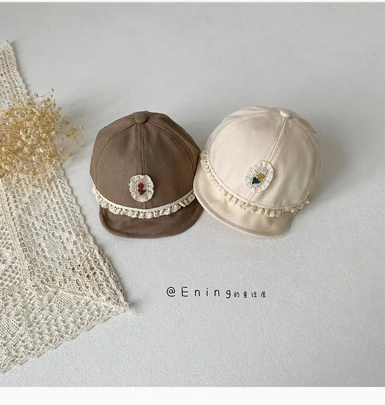 Retro Princess Duck Tongue Hat for Baby Girls Sun Cover Cap — feature 9