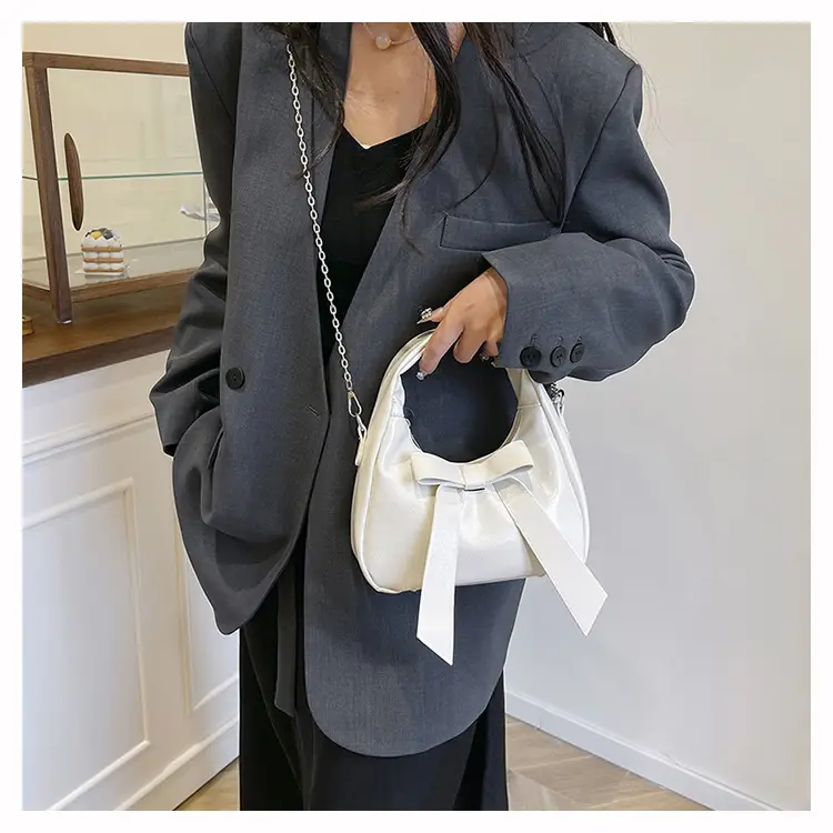 Pink Bow Shoulder Bag for Women — feature 11