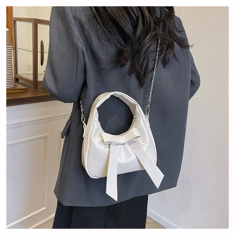 Pink Bow Shoulder Bag for Women — feature 12