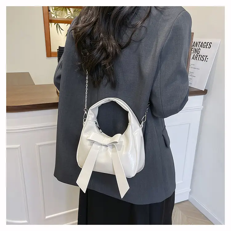 Pink Bow Shoulder Bag for Women — feature 13