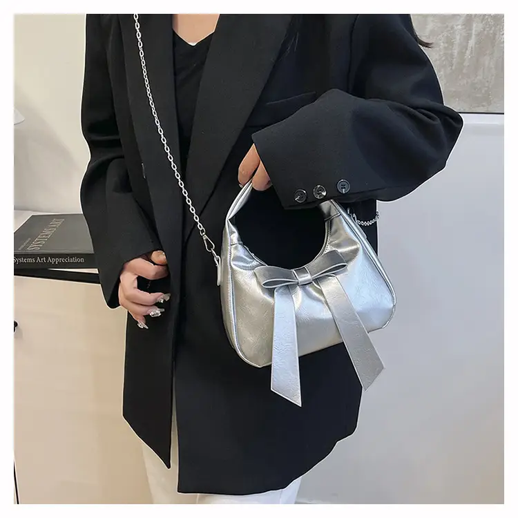 Pink Bow Shoulder Bag for Women — feature 19