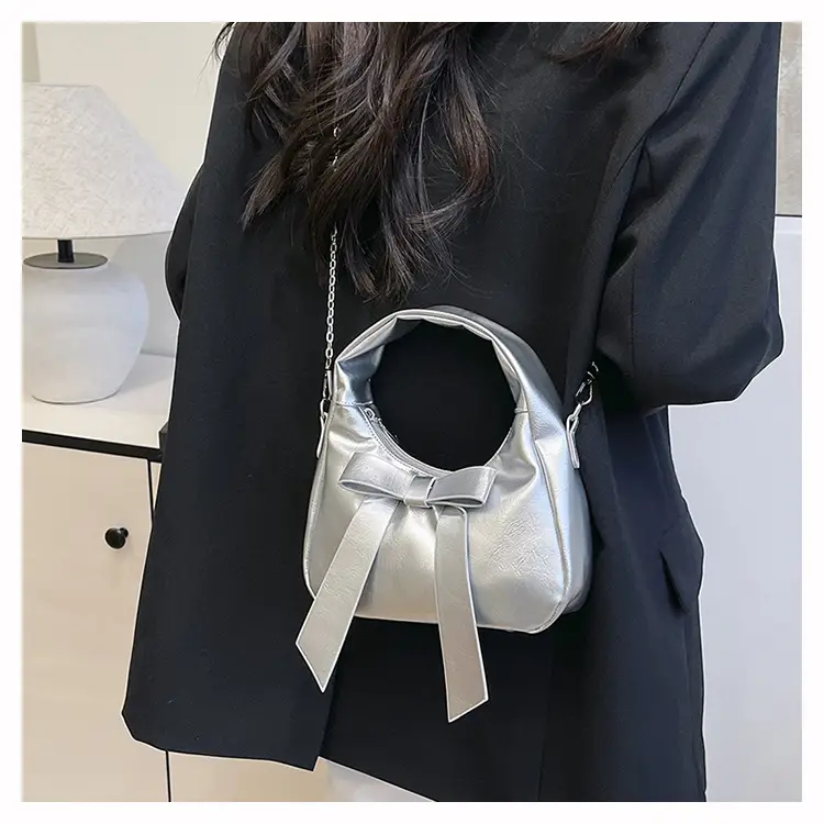 Pink Bow Shoulder Bag for Women — feature 21