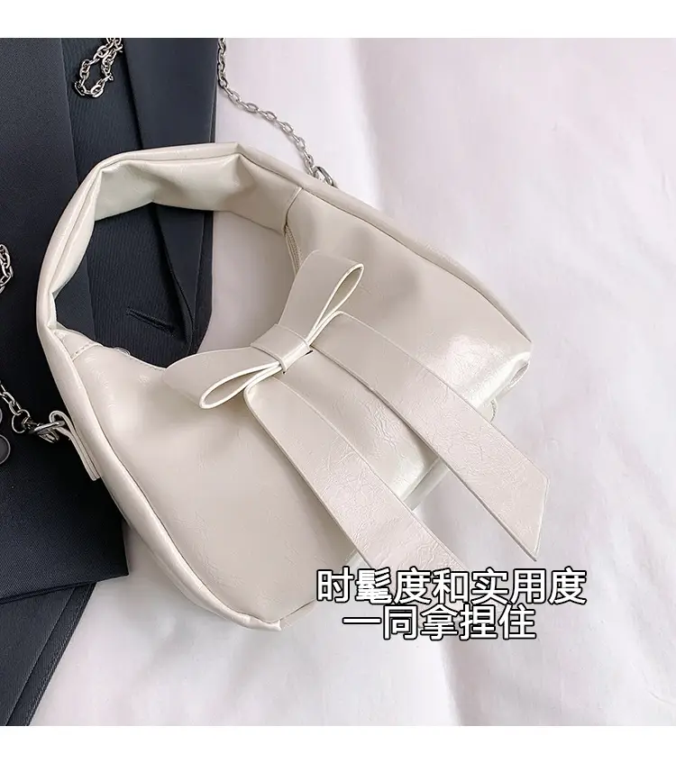 Pink Bow Shoulder Bag for Women — feature 5
