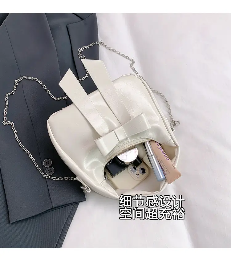 Pink Bow Shoulder Bag for Women — feature 7