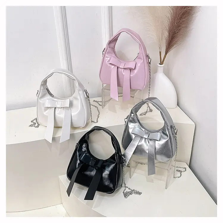 Pink Bow Shoulder Bag for Women — feature 9