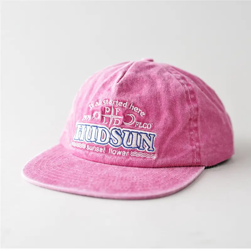 Men's Pink Hooded Cap with "Huds Stout" Embroidery - Image 8