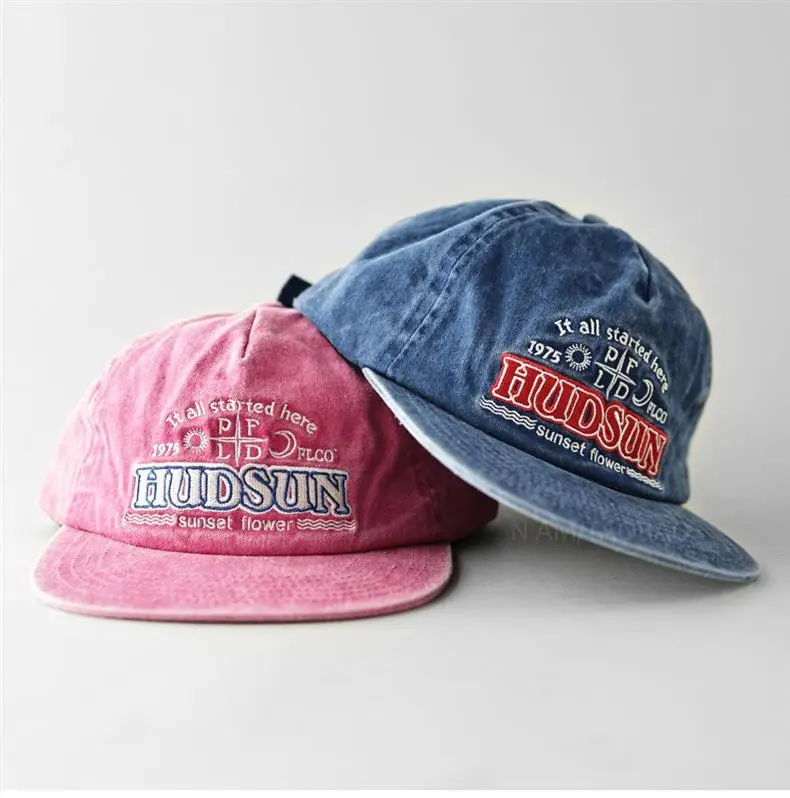 Men's Pink Hooded Cap with "Huds Stout" Embroidery — feature 6