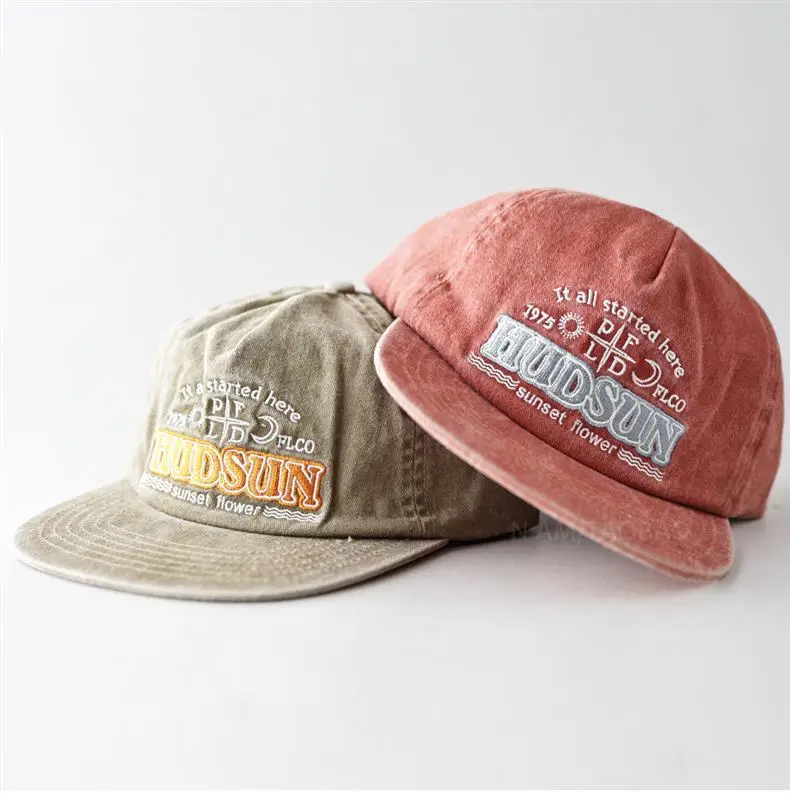 Men's Pink Hooded Cap with "Huds Stout" Embroidery — feature 9
