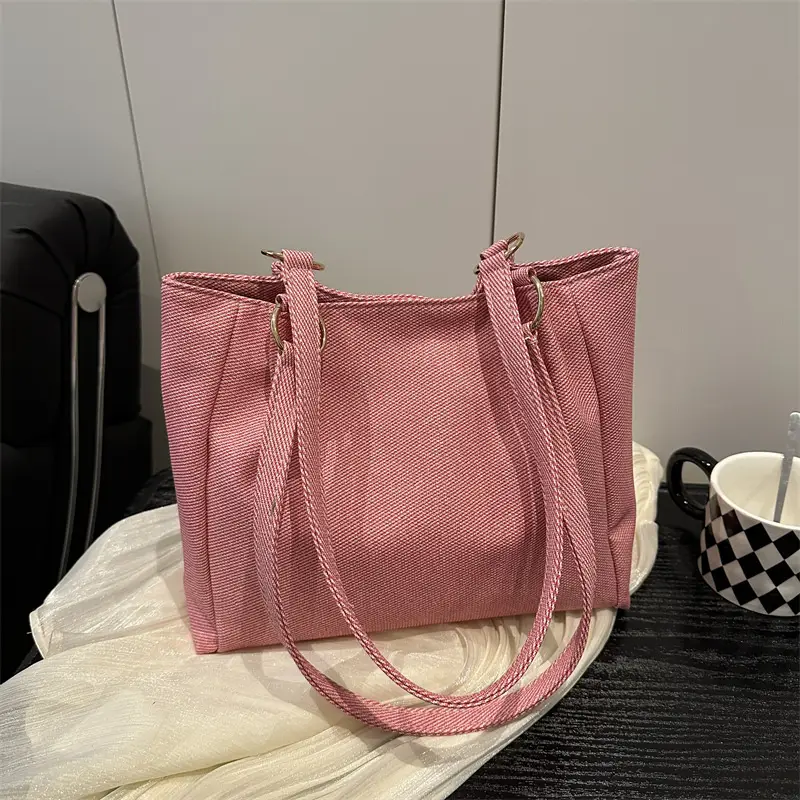 Women Beige Textured Shoulder Bag Large Capacity 2025 - Image 6