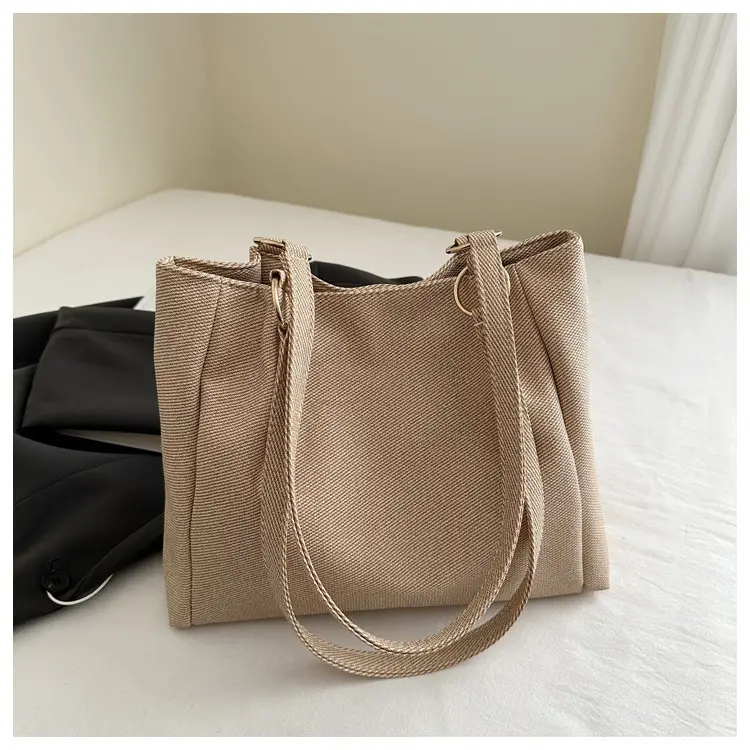 Women Beige Textured Shoulder Bag Large Capacity 2025 — feature 22