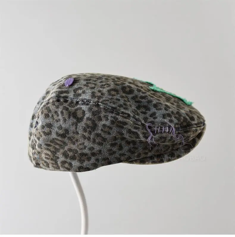 Star Leopard Print Forward Hat Women's Fashion — feature 5