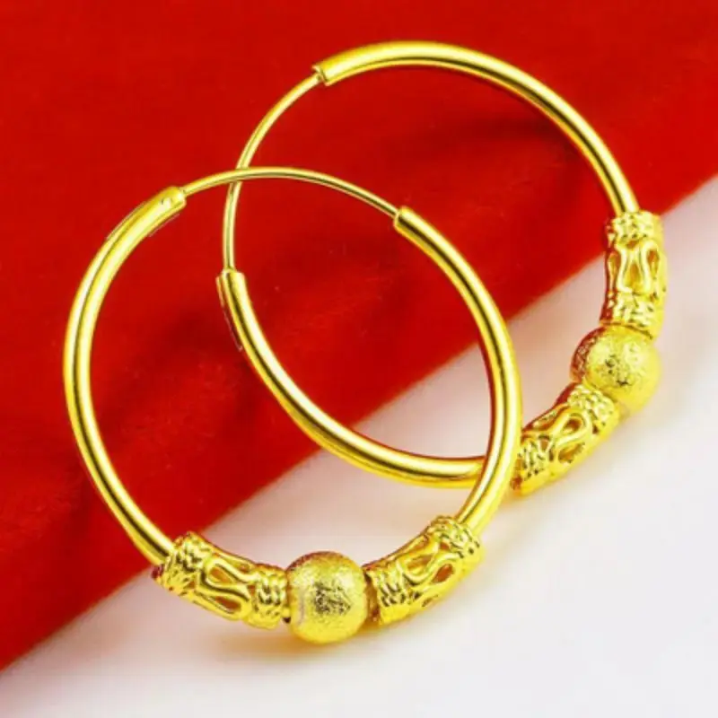 Gold Plated Earrings for Women with Diamond Accents