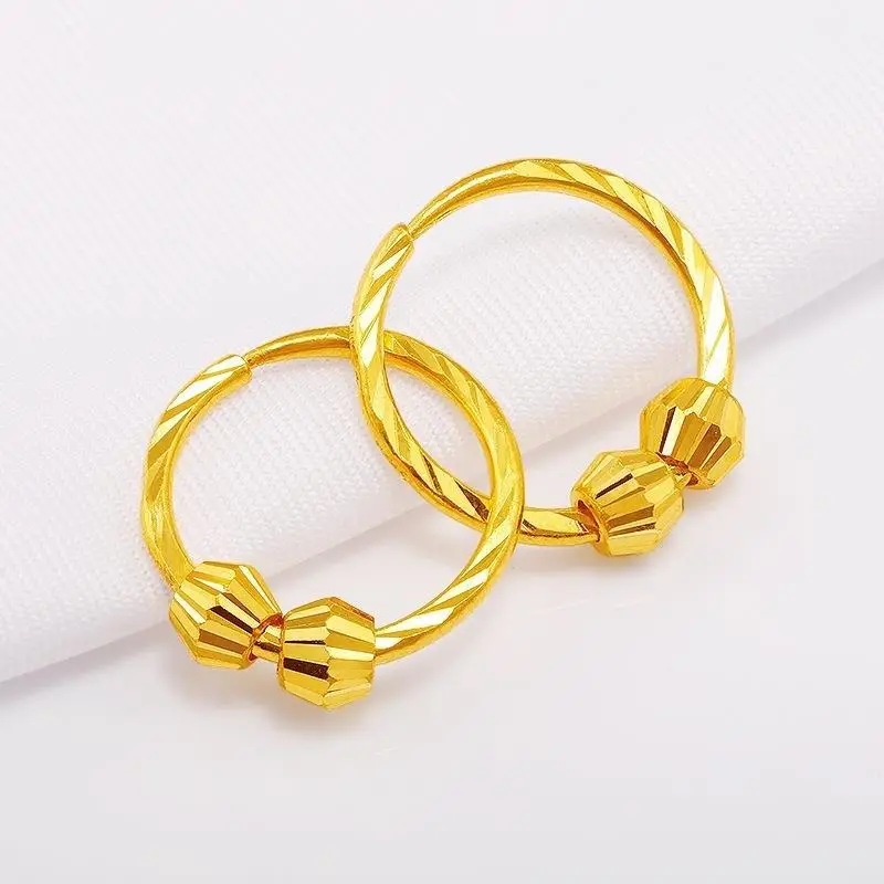 Gold Plated Earrings for Women with Diamond Accents