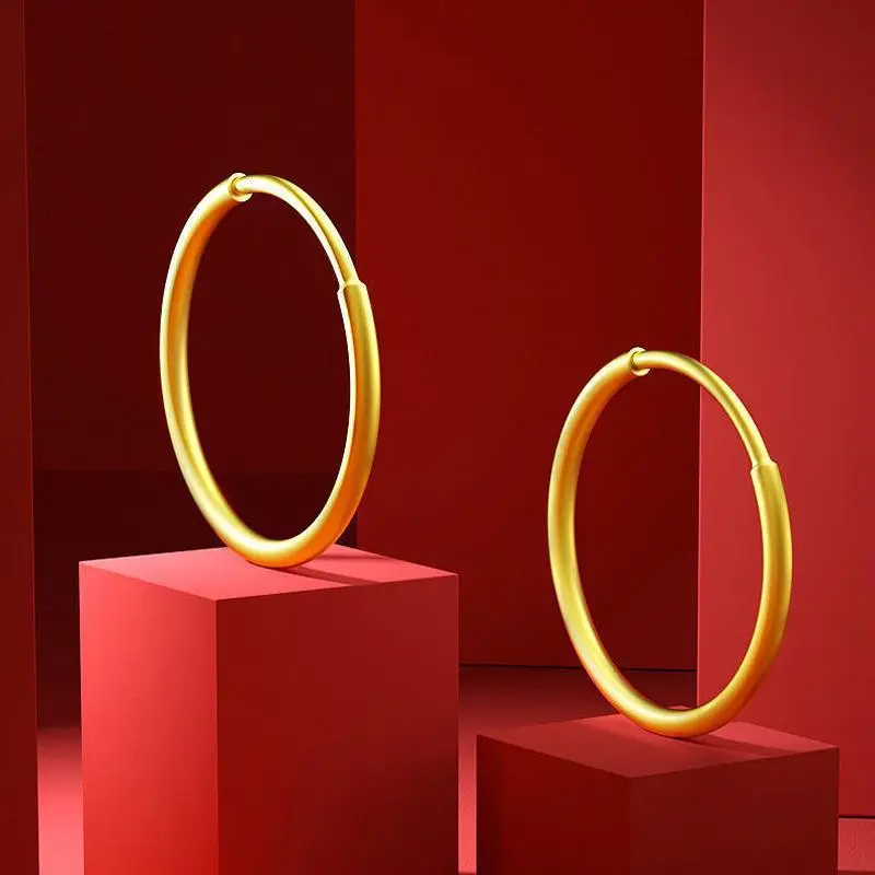Gold Plated Earrings for Women with Diamond Accents