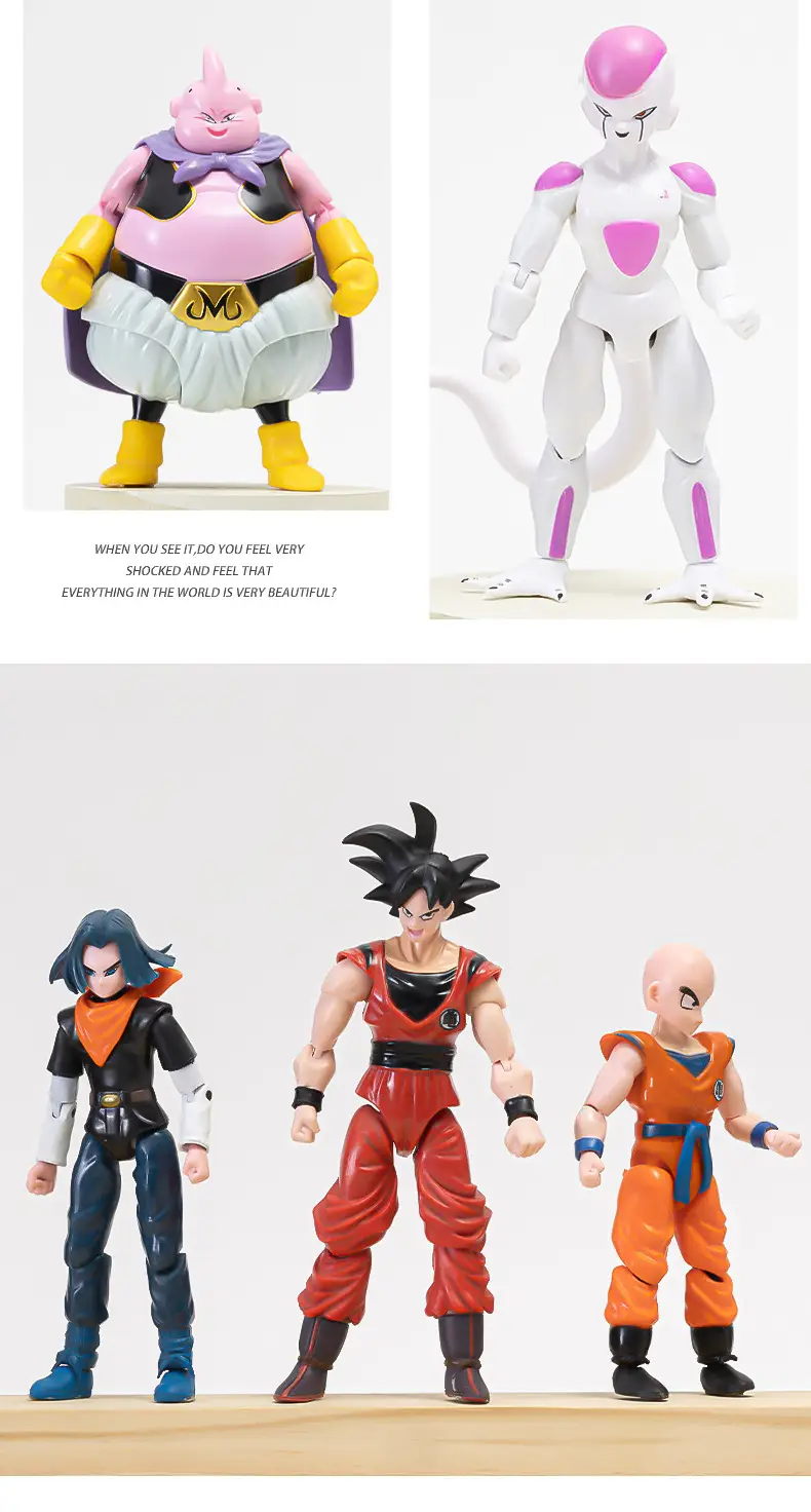 Dragon Ball Hand-made Ornaments Vegeta Magic Man Buo Monkey King Movable Doll Animation Hand-made Model Ornaments Batch — feature 13