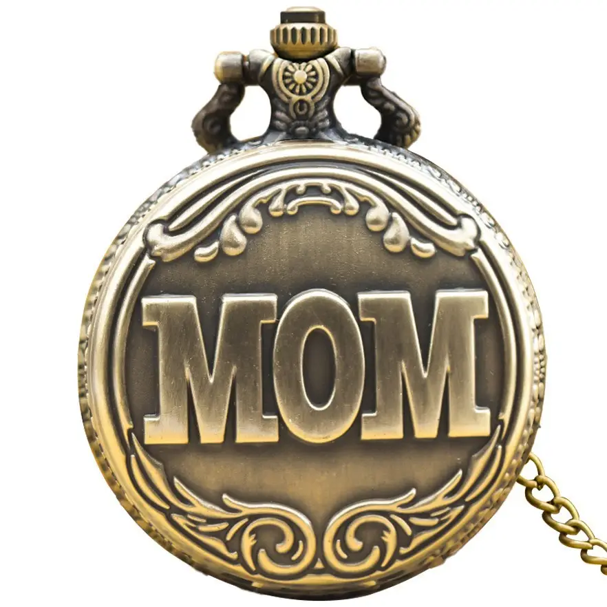 Vintage Gold Plated Pocket Watch Necklace for Men - Image 2