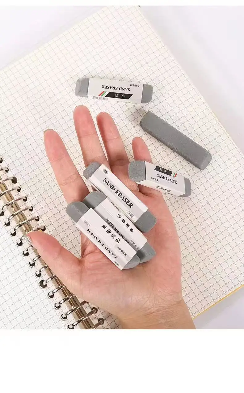 Silicone Sand Eraser Set, Gray, Student Office Silent Use — feature 11