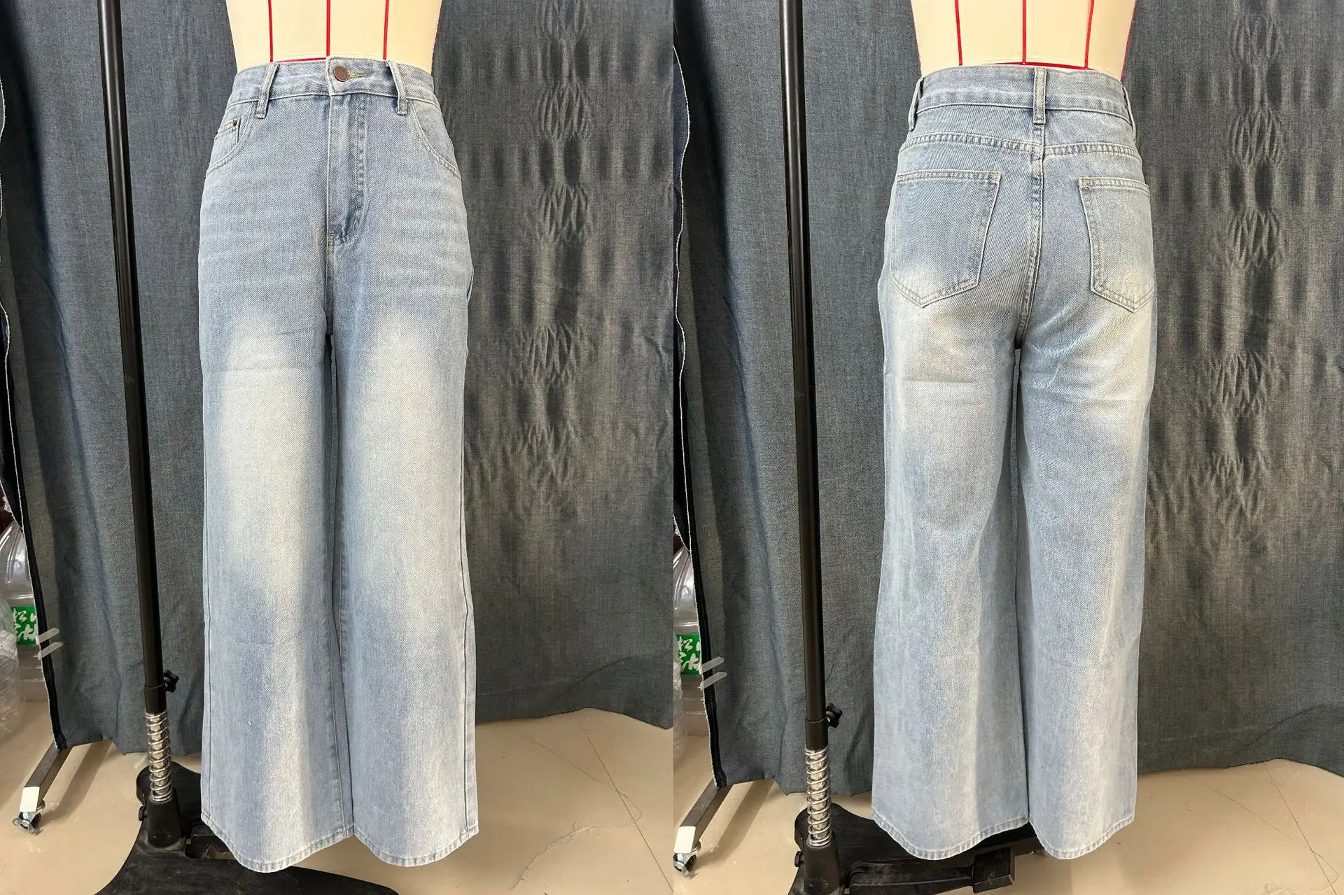 Dark Blue Flared Jeans for Women High Waist Slimming — feature 16