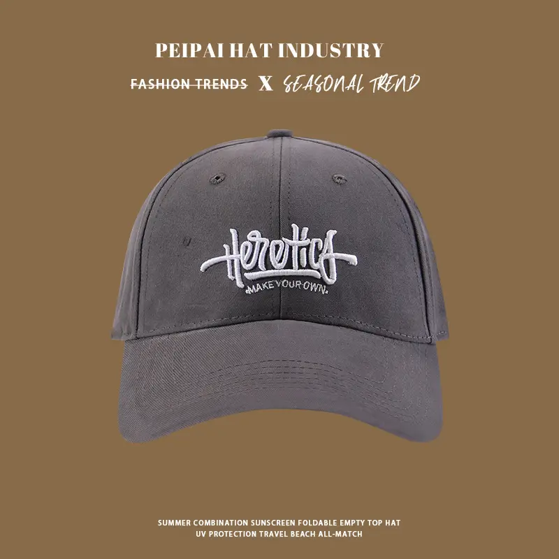 Men's Black "Heroic" Sunscreen Cap Summer Wear — feature 5