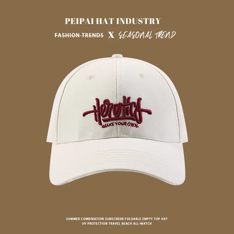 Men's Black "Heroic" Sunscreen Cap Summer Wear - Image 2