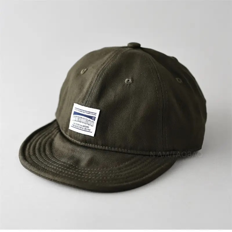 Men's Duck Tongue Baseball Cap Olive Green - Image 7
