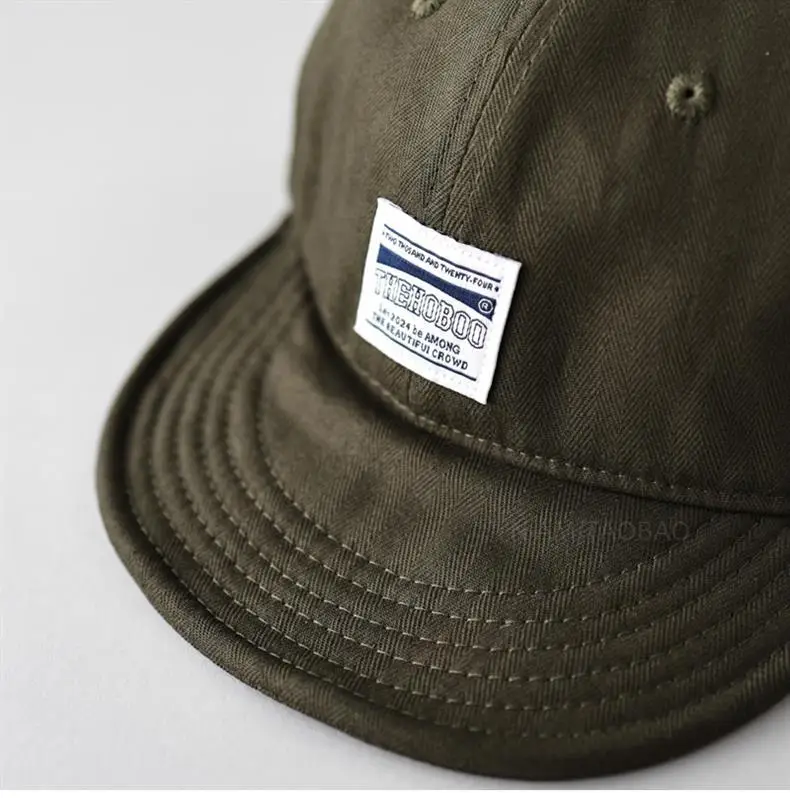 Men's Duck Tongue Baseball Cap Olive Green — feature 8