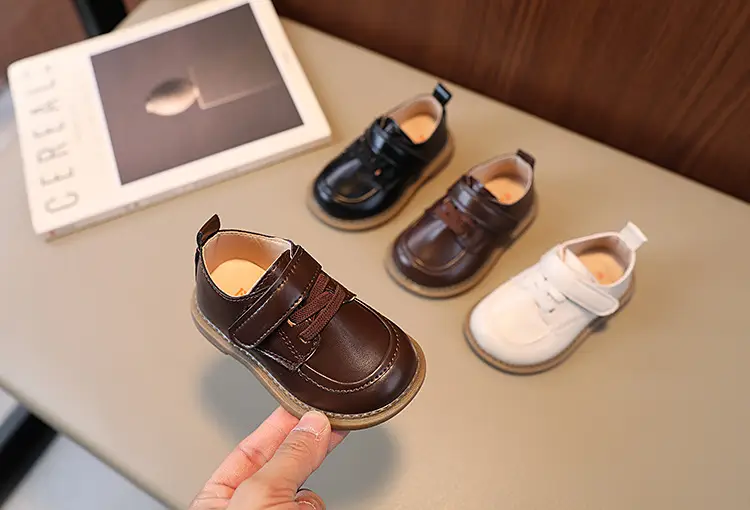 British Style Baby Shoes Small Leather Toddler Shoes — feature 2