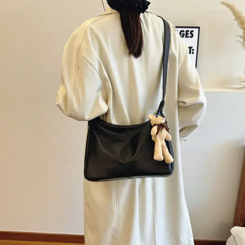 Brown Soft Leather Shoulder Bag for Women 2025 - Image 6