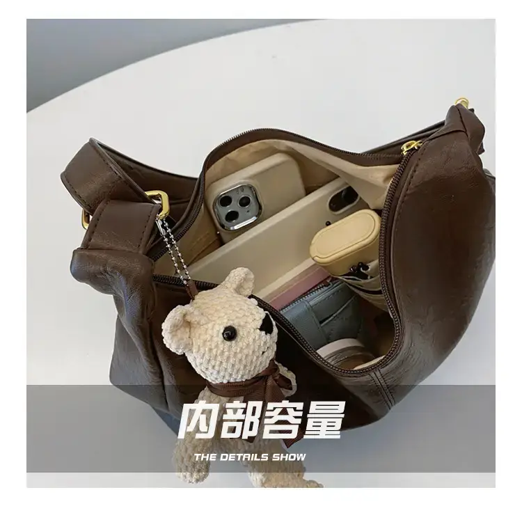 Brown Soft Leather Shoulder Bag for Women 2025 — feature 5