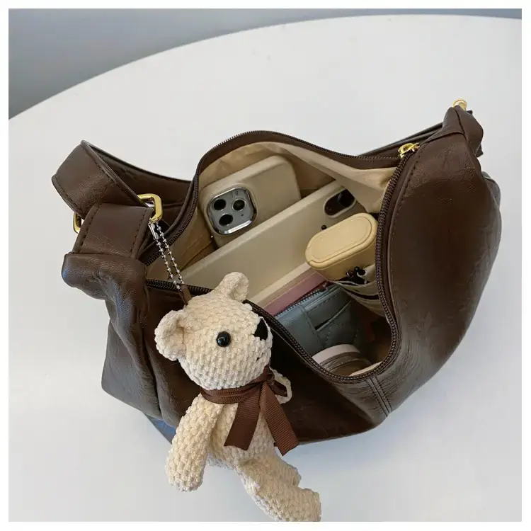 Brown Soft Leather Shoulder Bag for Women 2025 — feature 7