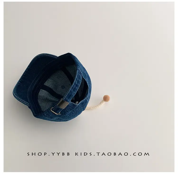 Cute Blue Denim Cap with Big Eyes for Boys Girls — feature 6