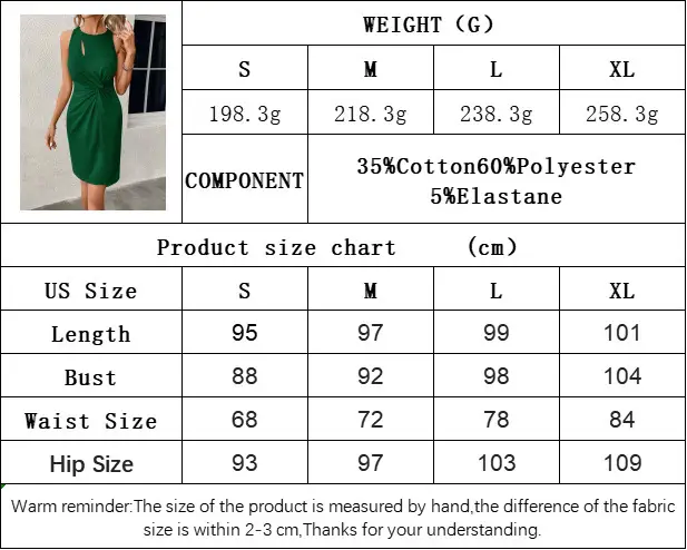 Blue Slim Fit Hollow Sleeveless Dress for Women — feature 1