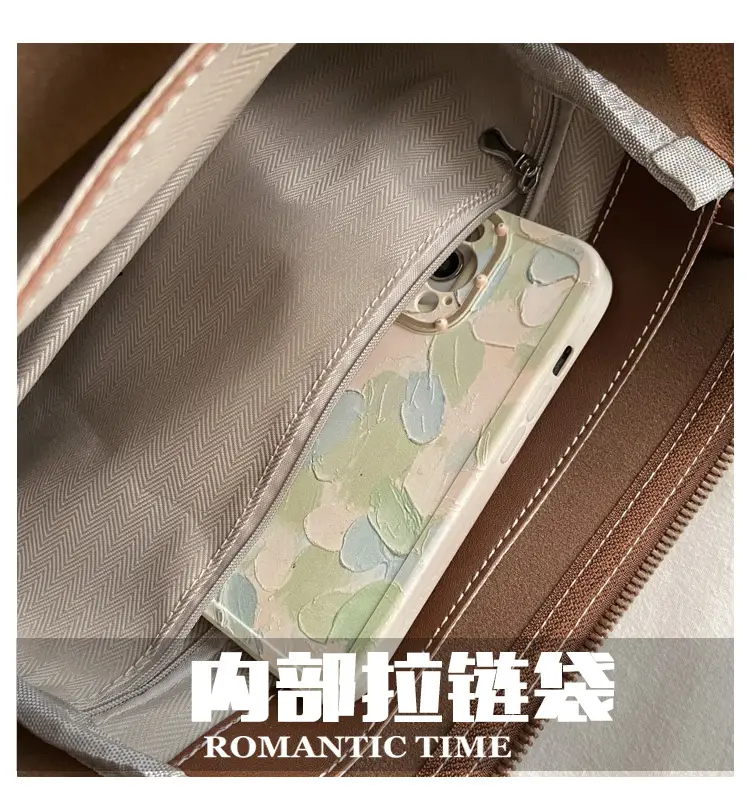 Black Leather Crossbody Bag with Logo Print — feature 11