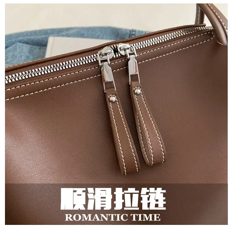 Black Leather Crossbody Bag with Logo Print — feature 14