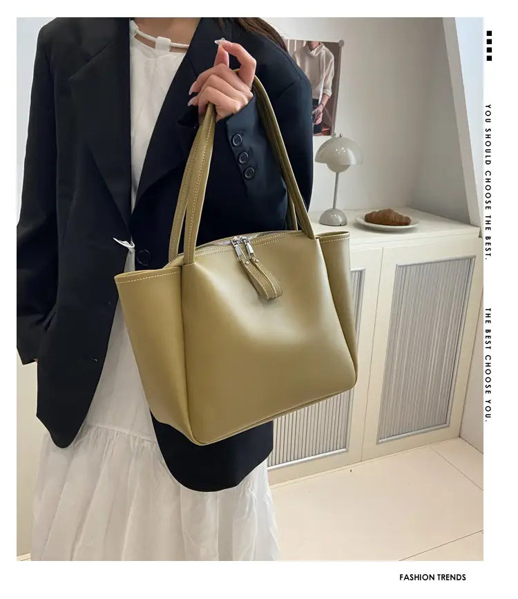 Black Leather Crossbody Bag with Logo Print — feature 3