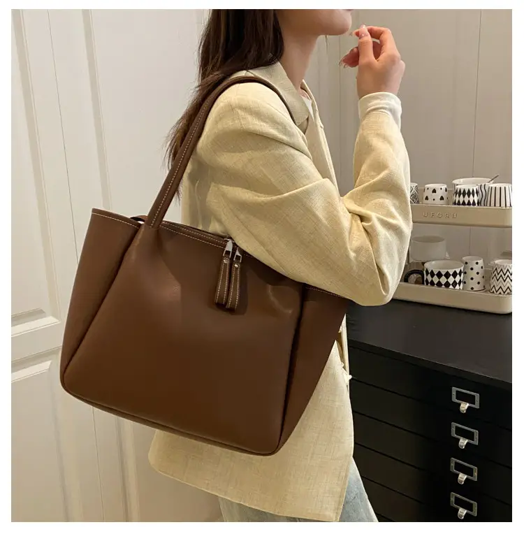Black Leather Crossbody Bag with Logo Print — feature 8