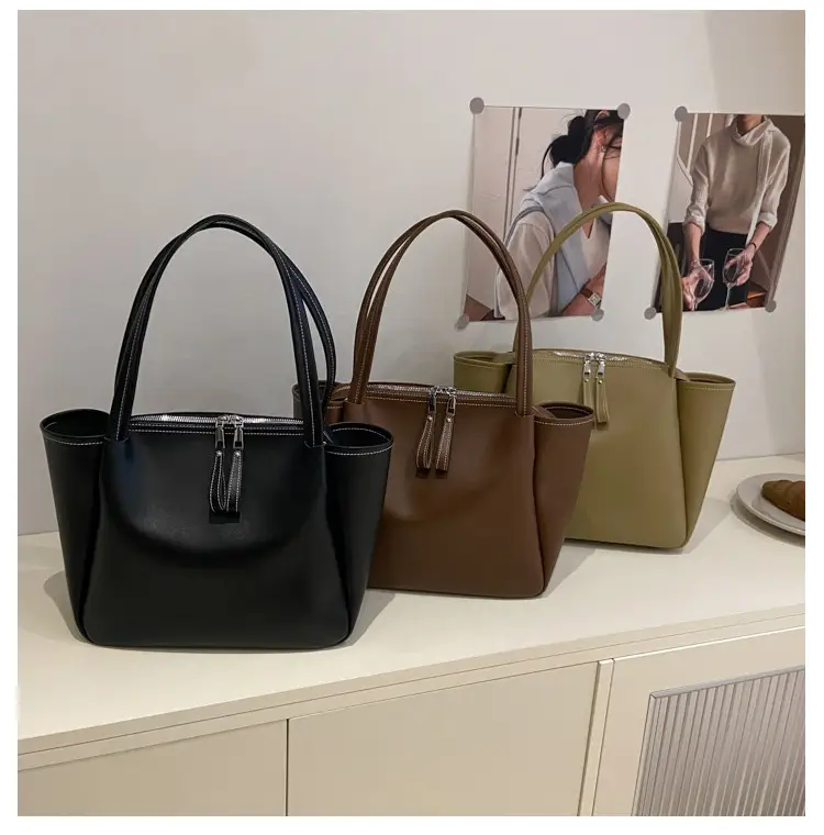 Black Leather Crossbody Bag with Logo Print — feature 9