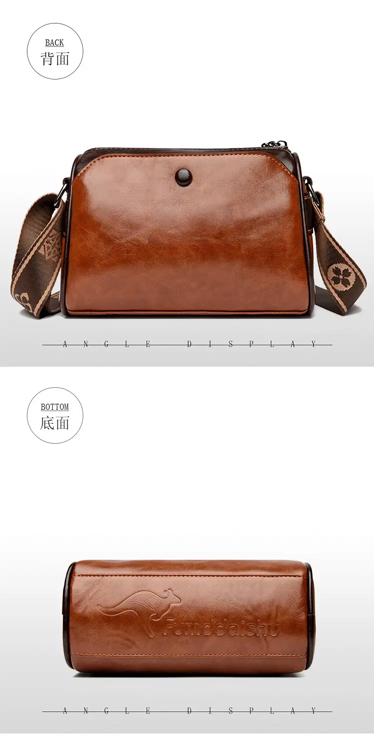 Black Crossbody Bag with LV Pattern Strap for Women — feature 16