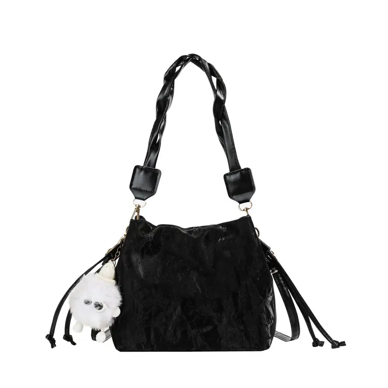 Pink Korean Style Shoulder Bag for Women 2025 Spring Summer - Image 9