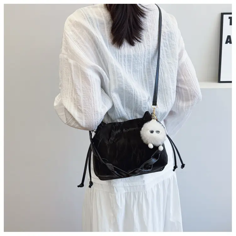 Pink Korean Style Shoulder Bag for Women 2025 Spring Summer — feature 10