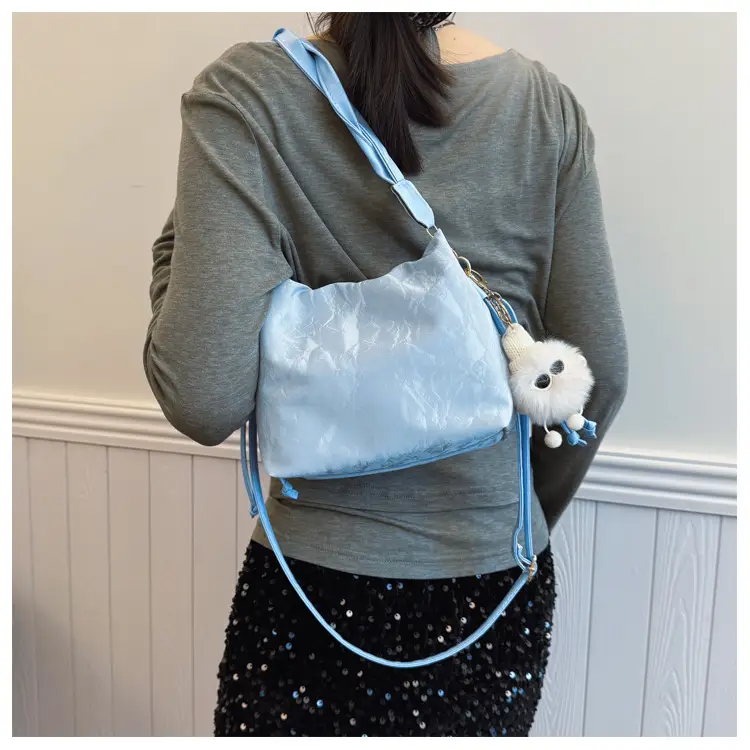 Pink Korean Style Shoulder Bag for Women 2025 Spring Summer — feature 12