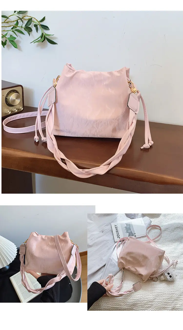 Pink Korean Style Shoulder Bag for Women 2025 Spring Summer — feature 20