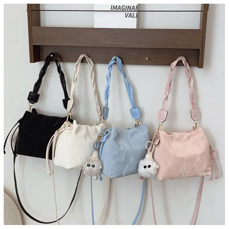 Pink Korean Style Shoulder Bag for Women 2025 Spring Summer — feature 21