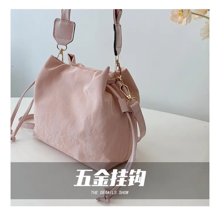 Pink Korean Style Shoulder Bag for Women 2025 Spring Summer — feature 6